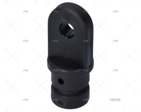 INSIDE TUBE END FITTING BLACK 3/4" (2u)