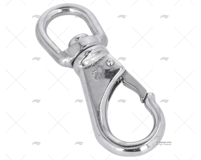 MOSQUETÃO RÁPIDO ARGOLA INOX 2