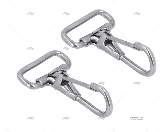 MOSCHETTONE RAPIDO ANELLO INOX 1-1/8" 2u