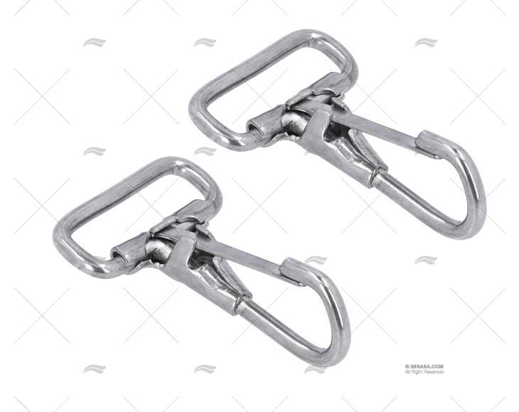 MOSCHETTONE RAPIDO ANELLO INOX 1-1/8" 2u
