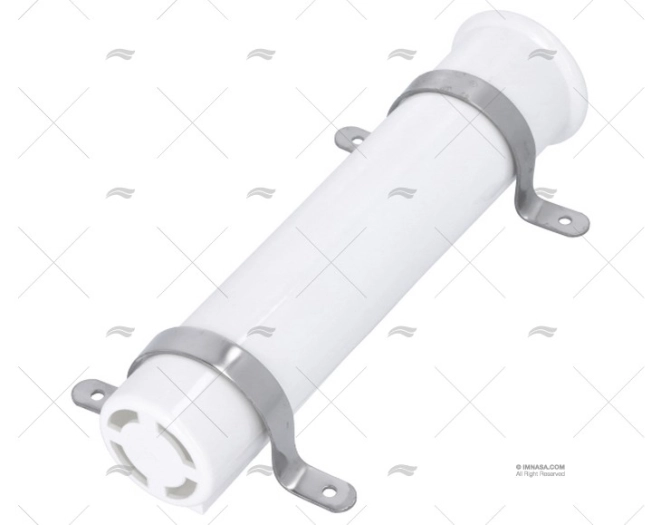 RAIL MOUNT ROD HOLDER ABS WHITE