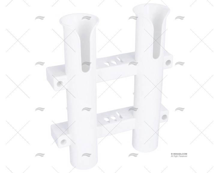 SUPPORT PORTE-CANNE 2-1 PP BLANC