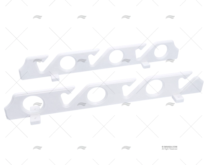 SUPORTE PORTACANAS 6-1 PP BRANCO
