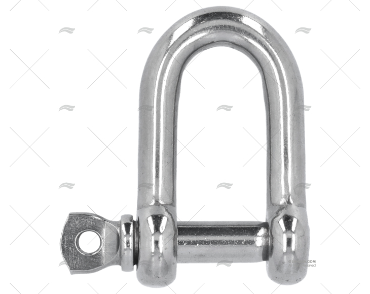 MANILHA RETA INOX 08mm