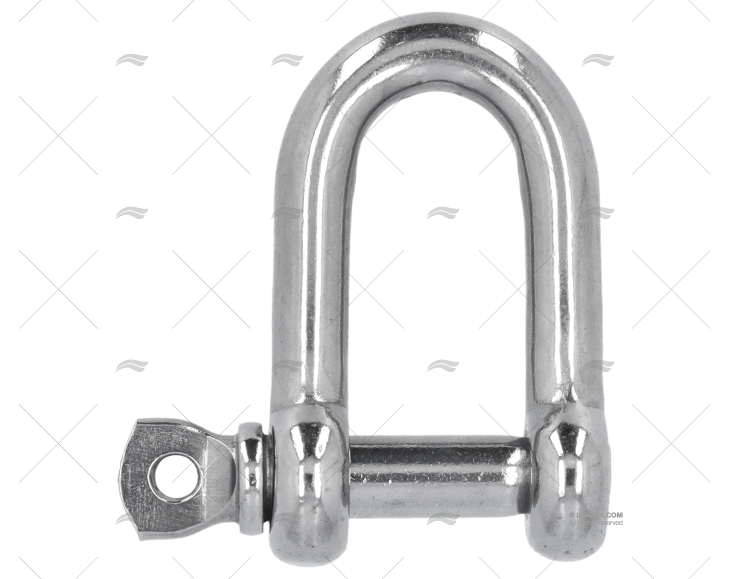 SHACKLE 'D' 8mm S.S.