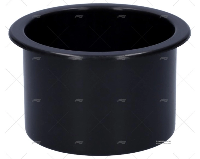 PORTA-COPOS ENCASTRÁVEL ABS 2" X 3" PRETO