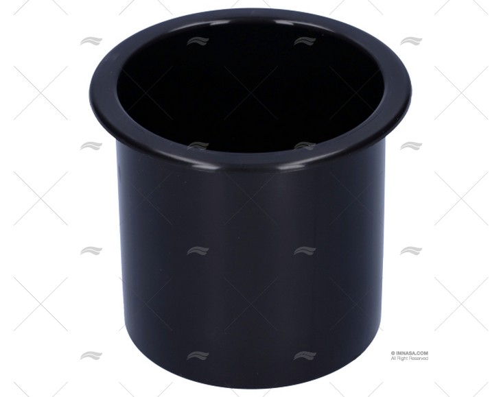 SOTTOBICCHIERE DA INCASSO IN ABS 3" X 3" NERO