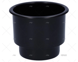 SOTTOBICCHIERE DA INCASSO ABS 3-1/4" X 4" NERO