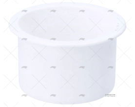 PORTA-COPOS EMBUTIDO ABS 2\" X 3\" BRANCO