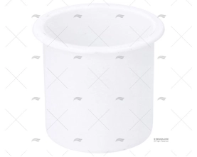 PORTA-COPOS EMBUTIDO ABS 3" X 3" BRANCO