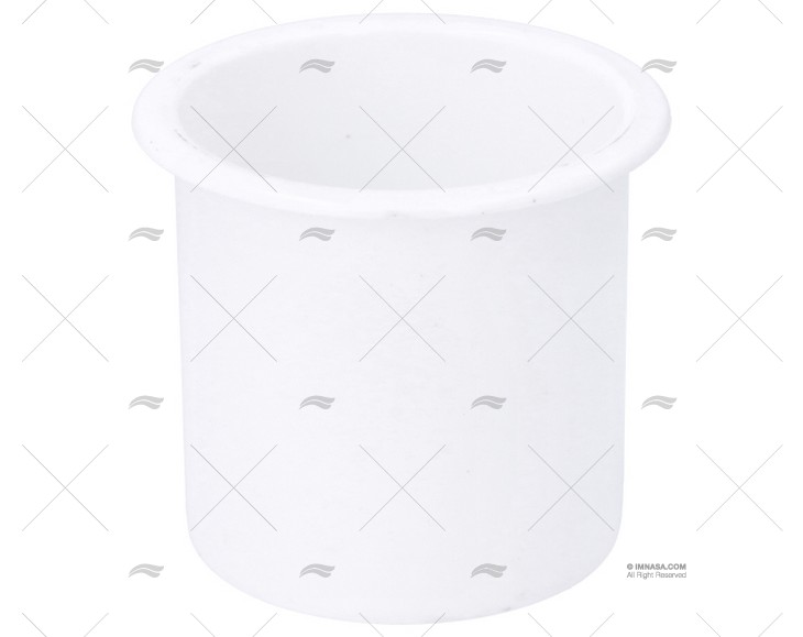 PORTA-COPOS EMBUTIDO ABS 3" X 3" BRANCO