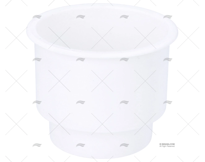 PORTA-COPOS EMBUTIDO ABS 3-1/4" X 4" BRANCO
