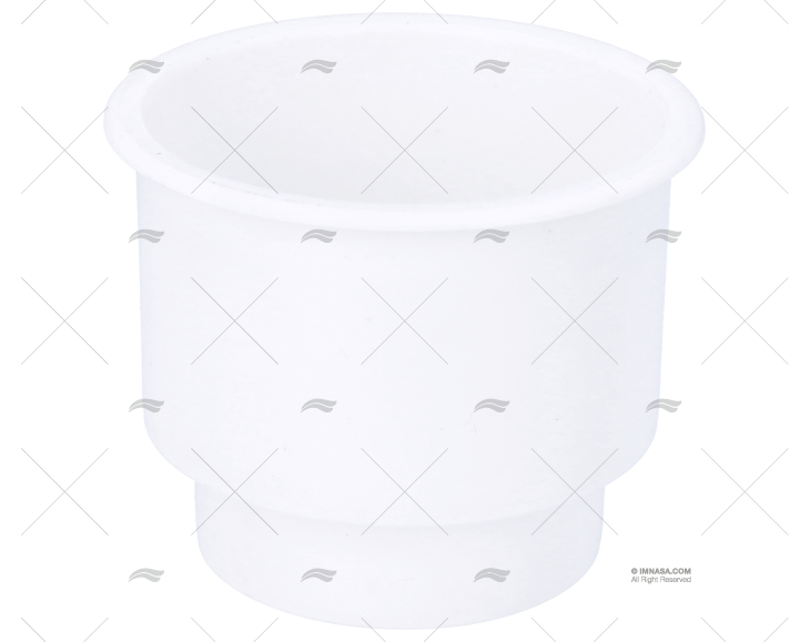 PORTA-COPOS EMBUTIDO ABS 3-1/4" X 4" BRANCO