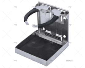 SUPPORTO BICCHIERE PIEGHEVOLE INOX
