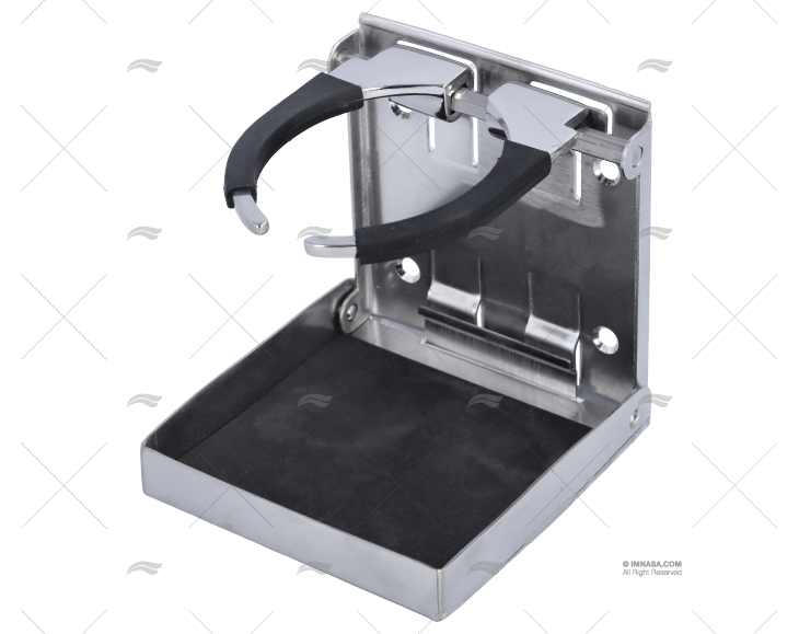 SUPPORTO BICCHIERE PIEGHEVOLE INOX