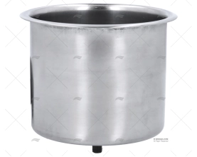 SUPPORTO BICCHIERE INOX SS304 C/DRENAGGIO