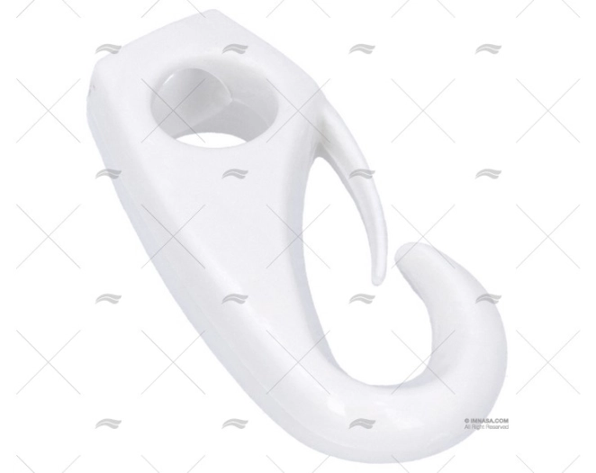 MOSCHETTONE NYLON  8mm  5/16" BIANCO (4pz)