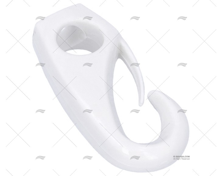 MOSQUETÃO NYLON  8mm  5/16" BRANCO (4un)
