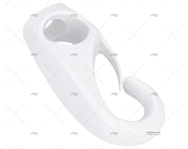 NYLON SHOCK CORD HOOK WHITE 3/8" (4u)