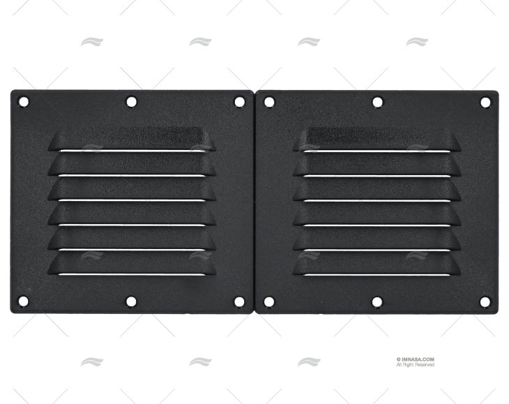 GRILLE PLASTIQUE NOIR 118X256 mm