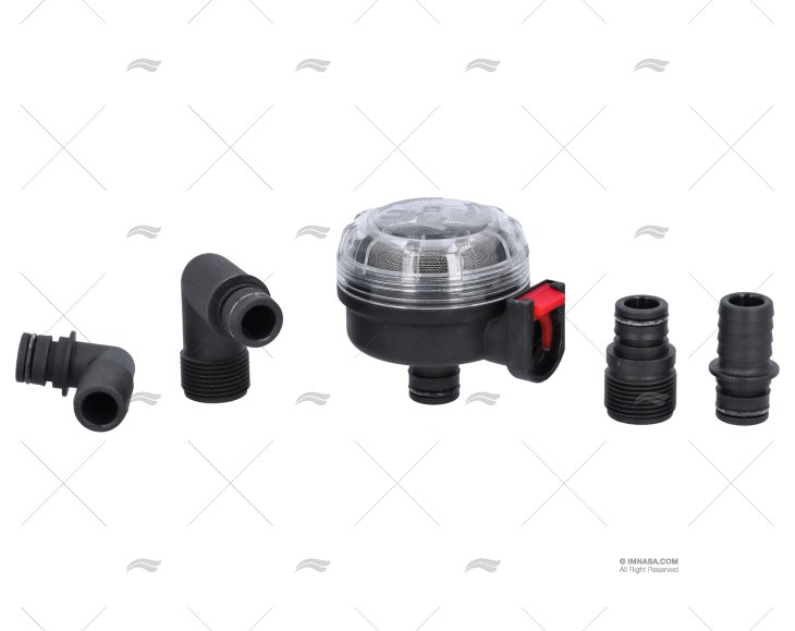 STRAINER W/ 3/4" PORT FITTINGS