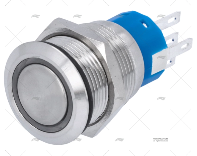 INTERRUPTOR LED BOTÃO 5A AZUL