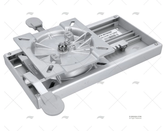 BASE CORREDIÇA COM GIRATÓRIO ALUMÍNIO