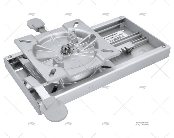 BASE CORREDIÇA COM GIRATÓRIO ALUMÍNIO