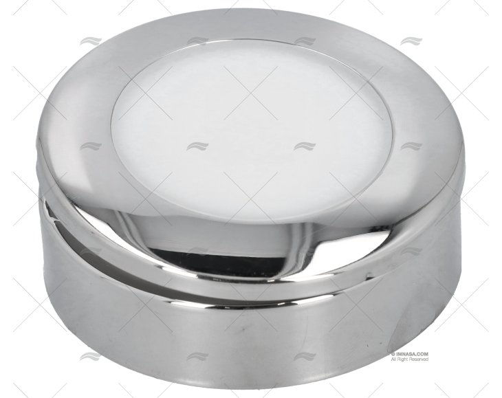 LUZ LED BRANCO AZUL SUPERF. EMPOT. INOX