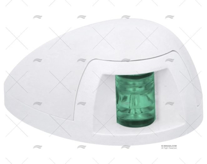 LUZ NAVEGAÇÃO MINI ESTIBORDO LED 12V BRANCO