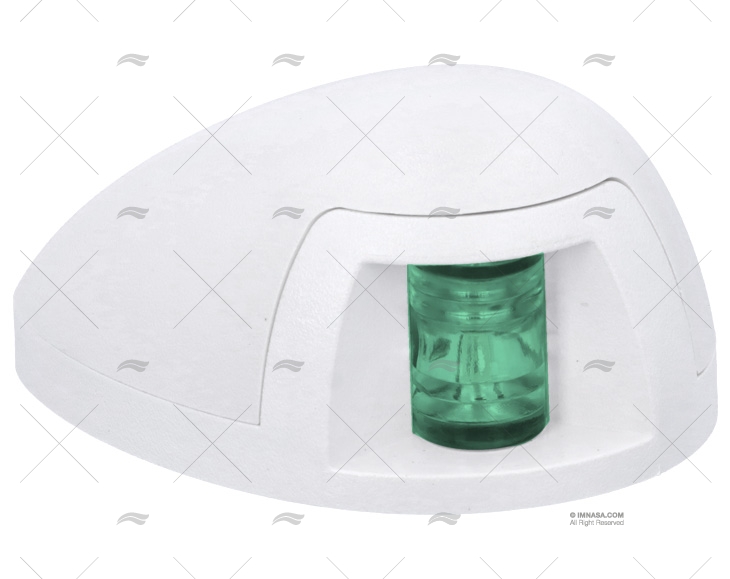 LUCE DI NAVIGAZIONE MINI TRIBORDO LED 12V BIANCO