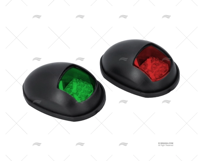 LUCE NAVIGAZIONE BICOLORE LED 12V COPPIA