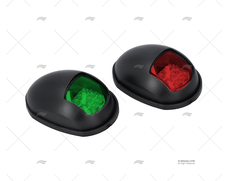 LUCE NAVIGAZIONE BICOLORE LED 12V COPPIA