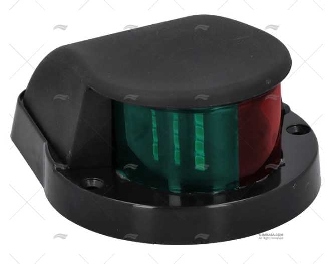 LUCE NAVIGAZIONE BICOLORE LED 12V NERA