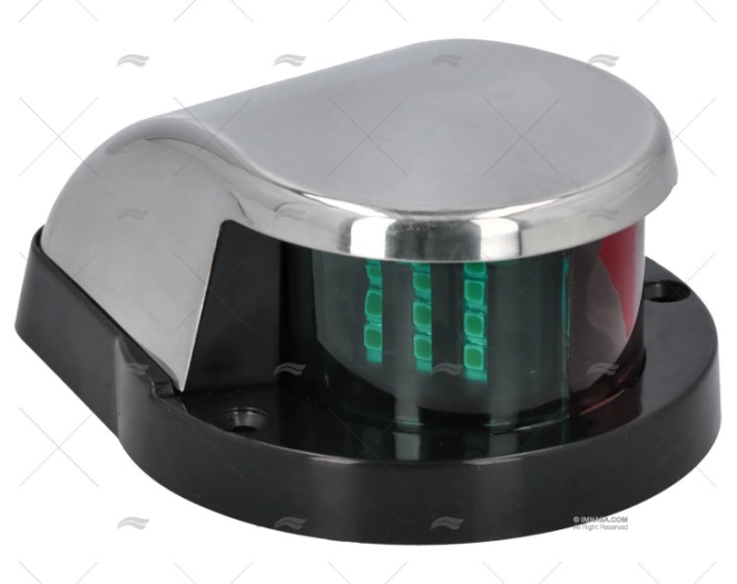 LUZ NAVEGAÇÃO BICOLOR LED 12V INOX