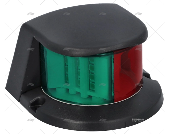 LUCE NAVIGAZIONE BICOLORE LED 8-30V NERA
