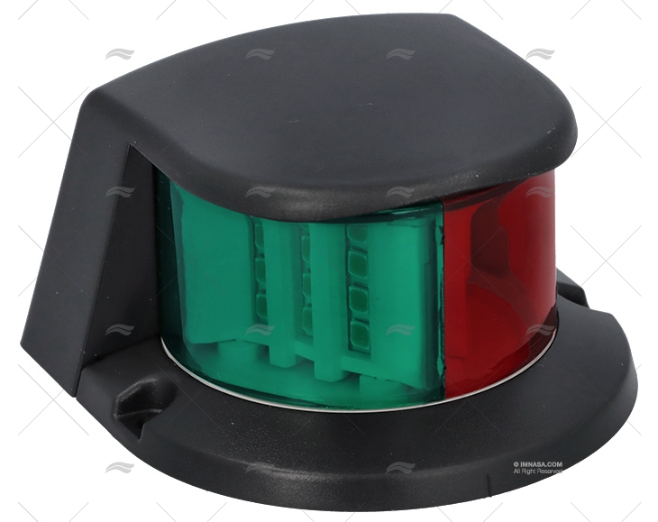 LUCE NAVIGAZIONE BICOLORE LED 8-30V NERA