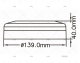 LED DOME LIGHT PVC 12V