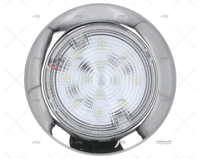 PLAFON DE SUPERFICIE REDONDO LED 12V INOX