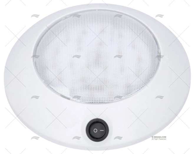 PLAFON DE SUPERFICIE REDONDO LED 12V PVC BLANCO