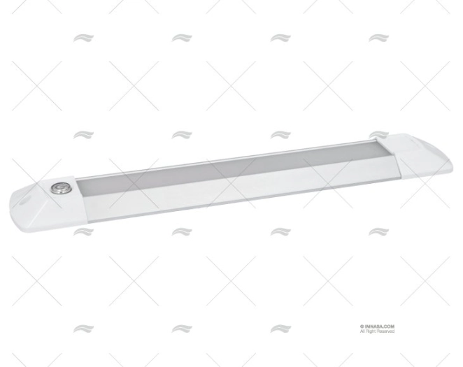 PLAFON CORTO LED 10-30V PVC BLANCO / BLANCO-ROJO