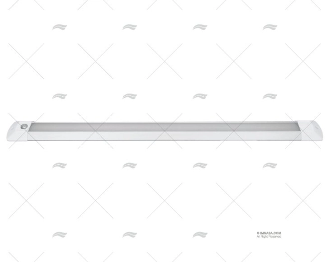 PLAFON LARGO LED 10-30V PVC BLANCO / BLANCO-ROJO