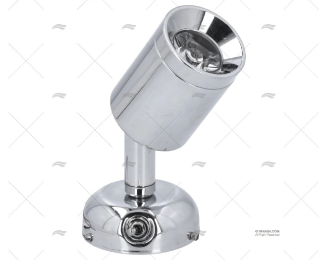 LUCE LETTURA LED 8-30V OTTONE CROMATO