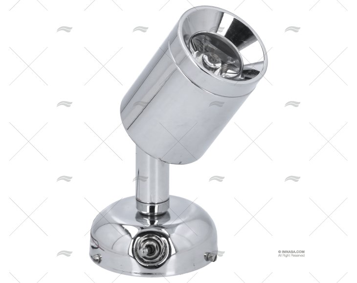 LUCE LETTURA LED 8-30V OTTONE CROMATO
