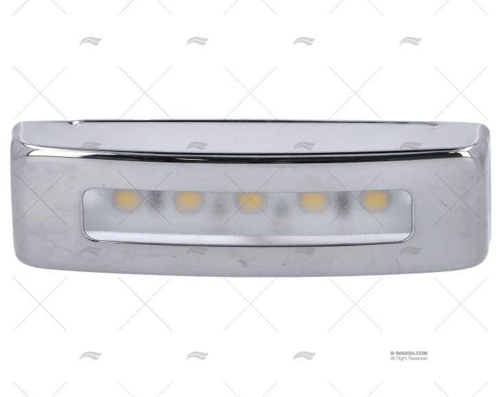LUZ DE CORTESIA LED BRANCA 12V INOX