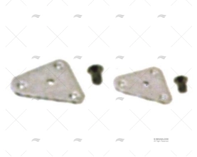 JOGO DE PLACAS TRIANGULAR INOX