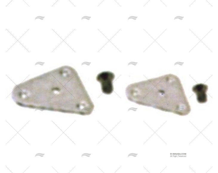 JOGO DE PLACAS TRIANGULAR INOX