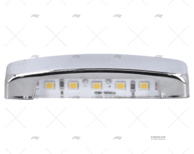 LUZ DE CORTESIA LED BRANCA 12V INOX