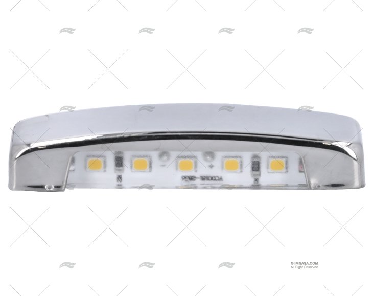 LUZ DE CORTESIA LED BRANCA 12V INOX