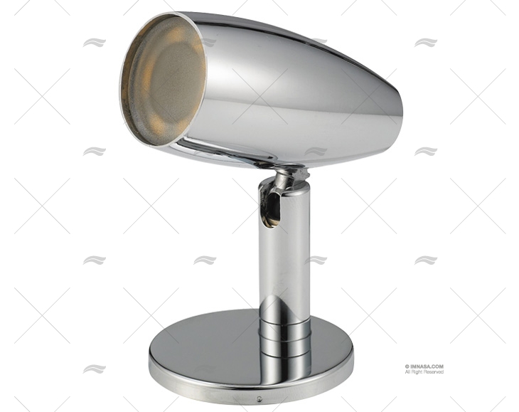 LUCE LETTURA LED 10-30V OTTONE CROMATO